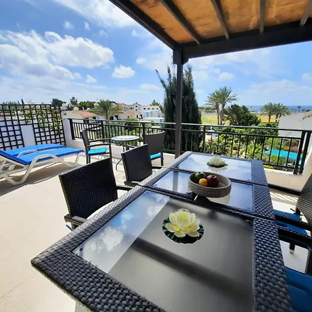 Kato Sea View With Pool Apartment Paphos